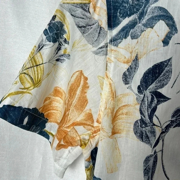 TUNEVUSE floral cotton short sleeve summer shirt,hawaiien vibe,resortwear NEW! - Picture 5 of 15